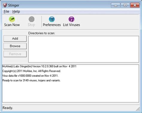 McAfee Stinger 12.2.0.659 Free